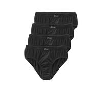 Slip LE JOGGER, Herren, Gr. 6, 4 Stk., schwarz, Jersey, Obermaterial: 100% Baumwolle, unifarben, körpernah, Unterhosen, aus angenehm weicher Baumwoll-Qualität (210888-6) schwarz