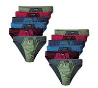 Slip LE JOGGER, Herren, Gr. 7, 12 Stk., bunt, Jersey, Obermaterial: 100% Baumwolle, eng, Unterhosen Slip, im Sparpack, Topseller (479875-7) bunt