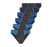 LE JOGGER Herren Slip (6 Stück) royalblau / hellblau / dunkelblau / schoko, Größe 6, 247664 Royalblau / Hellblau / Dunkelblau / Schoko M