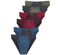 Slip LE JOGGER Gr. 8, 6 St., bunt Herren Unterhosen Slips schöner Basic in schönen Farbkombinationen (711555-8)