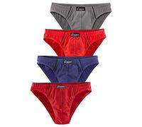 Minislip LE JOGGER Gr. 8, 4 St., bunt Herren Unterhosen Slips knappe Form, schöne Farben mit kontrastfarbenen Pipings (638153-8)