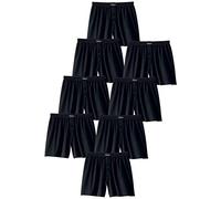 Weiter Boxer LE JOGGER, Herren, Gr. 8, 8 Stk., schwarz, Jersey, Obermaterial: 100% Baumwolle, unifarben, bequem, Unterhosen, aus angenehm weicher Baumwoll-Qualität (210028-8) schwarz