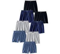 le jogger Weiter Boxer, (8 St.), aus angenehm weicher Baumwoll-Qualität 8, 8 St. bunt Herren Multipacks Herrenwäsche Boxer 8, 8 St. schwarz, marine, grau, meliert, blau, meliert