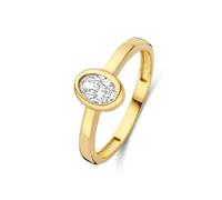 Le Marais Sophie 14K Goldring mit Zirkonia - Statement & Raffiniert, 52, Gold Gold Zirkonia, Zirkonia