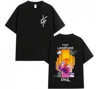 Le Monde Chico T-Shirt PNL Album Französischer Rapper Grafik-Print T-Shirt Herren Damen Hip-Hop Mode Kurzarm-T-Shirt Streetwear