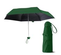 Le Monde du Parapluie - Faltbarer Regenschirm für Damen - mit passender Tasche - runder Griff, grün, Klassisch