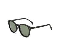 Le Specs. BANDWAGON BLACK RUBBER - Sonnenbrille für Damen und Herren Runde Rahmenform mit hohem UV-Schutz LSP1502053
