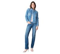 Le temps des cerises Jeansjacke Lilly Damen Gr. M Blau 100% Baumwolle mit Brusttaschen