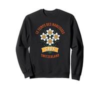 Le Temps des Narcisses, Caux, Schweiz, Blumig Sweatshirt