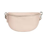 LEABAGS kleine Bauchtasche Damen Leder | Kleine Umhängetasche Damen aus echtem Leder | Gürteltasche Damen mit Reißverschluss | Crossbody Bag Damen | Crossbag Damen | Hip Bag | Creme Beige