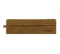 LEABAGS Leder Federmäppchen I Kleines Echtleder Federmappe I Federtasche für Beruf Uni Schule I Schlampermäppchen I Stiftetui I Stiftmappe I Ledermäppchen I Größe S I Fox
