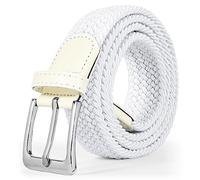 LEACOOLKEY Geflochtene elastische Gürtel für Frauen Männer Unisex Geflochtener Stretchgürtel Stoffgürtel für Jeans Hosen