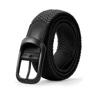 LEACOOLKEY Stretchgürtel für Männer,elastischer geflochtener Gürtel für Männer, lässiger Gürtel, Golfgürtel für Jeanshosen