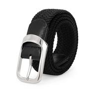 LEACOOLKEY Stretchgürtel für Männer,elastischer geflochtener Gürtel für Männer, lässiger Gürtel, Golfgürtel für Jeanshosen