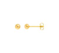 Leaf Ohrstecker Kugel Small, 4 mm, vergoldet