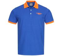 Leandro Lido Pallacanestro Sorrent Herren Polo-Shirt Polo-Shirt Basic Oberteil für Herren Polohemd Polokragen (as3, Alpha, m, Regular, Regular, Blau-Orange)