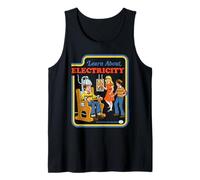 Learn About Electricity Sarcastic Retro Funny Adult Humor Tank Top