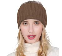 LearnLyrics Strick-Stirnband für Damen, Winter-Stirnband für Damen, breites Strick-Stirnband für den Winter, warmes Häkel-Stirnband für kaltes Wetter für Damen, wärmende Kopfbedeckung