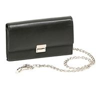 LEAS Kellner- und Taxifahrerbörse mit hochwertiger Chrom-Kette Echt-Leder, schwarz Chain-Series