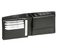 LEAS Klassische Scheintasche im Querformat mit Geheimfach für Damen & Herren Echt-Leder, schwarz Basic-Edition