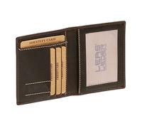 LEAS Kreditkartenmappe in Volllederausstattung Vintage-Stil in Echt-Büffel-Leder, braun Vintage-Collection