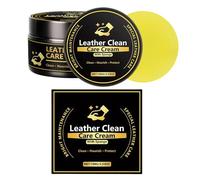 Leather Conditioner Balm - Natürliche Reinigungscreme, Schutzpolitur, Premium Hydrating Fleckenentferner, Universal Restorer Paste für Autositze, Schuhe, Jacken, Möbel