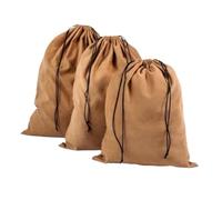 Leather Drawstring Pouch Flanellbeutel aus Reiner Baumwolle, staubdichter Sack, Leder-Handtaschen-Aufbewahrungstasche, Reise-Kleidung, Kleidung, Unterwäsche, Tasche mit Kordelzug