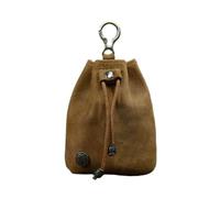 Leather Drawstring Pouch Geldbörse for Herren und Damen, Leder, lässig, kleine, Rindsleder, Geldtasche, Kordelzug, Aufbewahrung, Hüfttasche