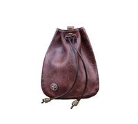 Leather Drawstring Pouch Mittelalterliche Geldbörsen aus Leder, Hüfttasche, Münz-Organizer, Kleingeldhalter, kleines Leder-Beutel mit Kordelzug for Herren