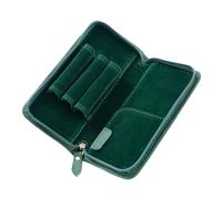 Leather Pen Case - Compact Pencil Pouch | Three Slot Pen Storage Holder for Artist Journaling, Multipurpose Pencil Organizer Pouch, Pencils Storage Case, Travel Stationery Holder for Office School