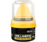 Leather Repair Cream Liquid Shoe Polish - Shoe Care Shoe Cream with Sponge Applicator,Leather Shoe Beauty Cream,Liquid Shoe Shine,Leather Repair Beauty Cream with Brush (Black)