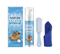 Leather Shoe Cleaner - 6.93 Inch Footwear Cleaning Kit | Plant-Based Shoe Care - 100ml Gentle Cleaner with Brush and Towel Restores Leather, Canvas, and Pu Shoes for Everyday Use & Effortless