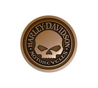 Leather Willie G Patch Aufnäher in Lederoptik Braun ca. 7.62 cm braun