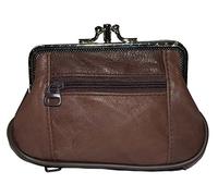 LeatherBoss Geldbörse aus Echtleder, Geldbörse, Geldbörse, Schwarz oder Braun, Braun