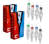 LEAYOKA 40pcs Mixed cartridges 0.35mm 1203RL 1205RL 1207RL 1209RL 1203RS 1205RS 1207RS 1209RS