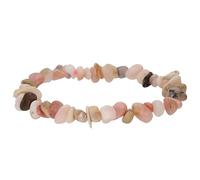 Lebensquelle Plus besonderes Splitterarmband | Handgefertigtes Elastisches Stretch Splitter Armband | Echter natürlicher Edelstein (Andenopal)