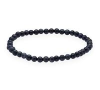 Lebensquelle Plus Falkenauge Mini Kugelarmband | 4-5mm | Hochwertiges Edelsteinarmband flexibel 19cm