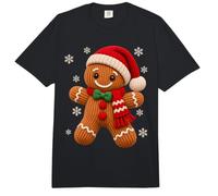 Lebkuchenmann Weihnachten Strick Look Niedlicher Lebkuchen Comfort Colors Adult Heavyweight T-Shirt