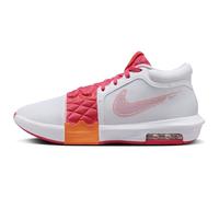 Lebron Witness 8 Basketballschuhe (FB2239-104, White/Bright Mandarine/Aster Pink), Größe 45