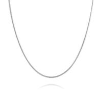 LeCalla Links 925 Sterling Silber 1 MM dünne Magie 8-seitige italienische Schlange Kette Halskette für Teenager und Frauen 16 Zoll | Muttertagsgeschenk für Mama, Ehefrau, Sie