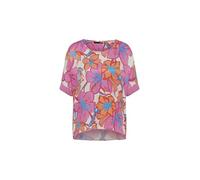Print-Shirt LECOMTE "LeComte Farbenfrohes T-Shirt mit floralem Print", Damen, Gr. 46, pink, 100%Viskose, gemustert, feminin, gerade, Kurzarm, Shirts (84986230-46) pink