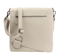 LECONI Umhängetasche Damen-Tasche Crossbag Leder Natur Schultertasche Vintage-Look Ledertasche Frauen + Herren Handtasche aus Echt-Leder 29x29x6cm beige LE3073-sof