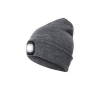 LED Beanie mit 3 Helligkeitsstufen Herren Damen Lampe Beanie USB Wiederaufladbar Laufmütze Warm Winter