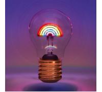 LED-Deko-Glühbirne Regenbogen MAGS bunt mehrfarbig, 12 cm