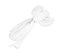LED Leuchtschnürsenkel 1 Paar Nylon PP Weiß 10leds 3 Einstellungen | Turnschuhe und Boots, mit Batterie Inklusive, Mehrfarbiges Licht, Stylisch und Attraktiv bei Partys