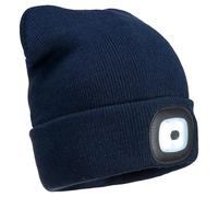 Mütze mit wiederaufladbaren LED marine Blau