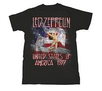 Led Zeppelin Colour US Tour 1977 Jimmy Page offiziell Männer T-Shirt Herren (XX-Large)