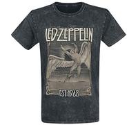 Led Zeppelin Faded Falling T-Shirt schwarz XL