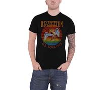 Led Zeppelin Herren Ledzeppelin_usa Tour '75_Men_bl_ts: M T-Shirt, Schwarz (Black Black), Medium