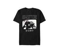 Led Zeppelin - Icon Logo Photo - T-Shirt - Schwarz - S - 100% Baumwolle Schwarz S